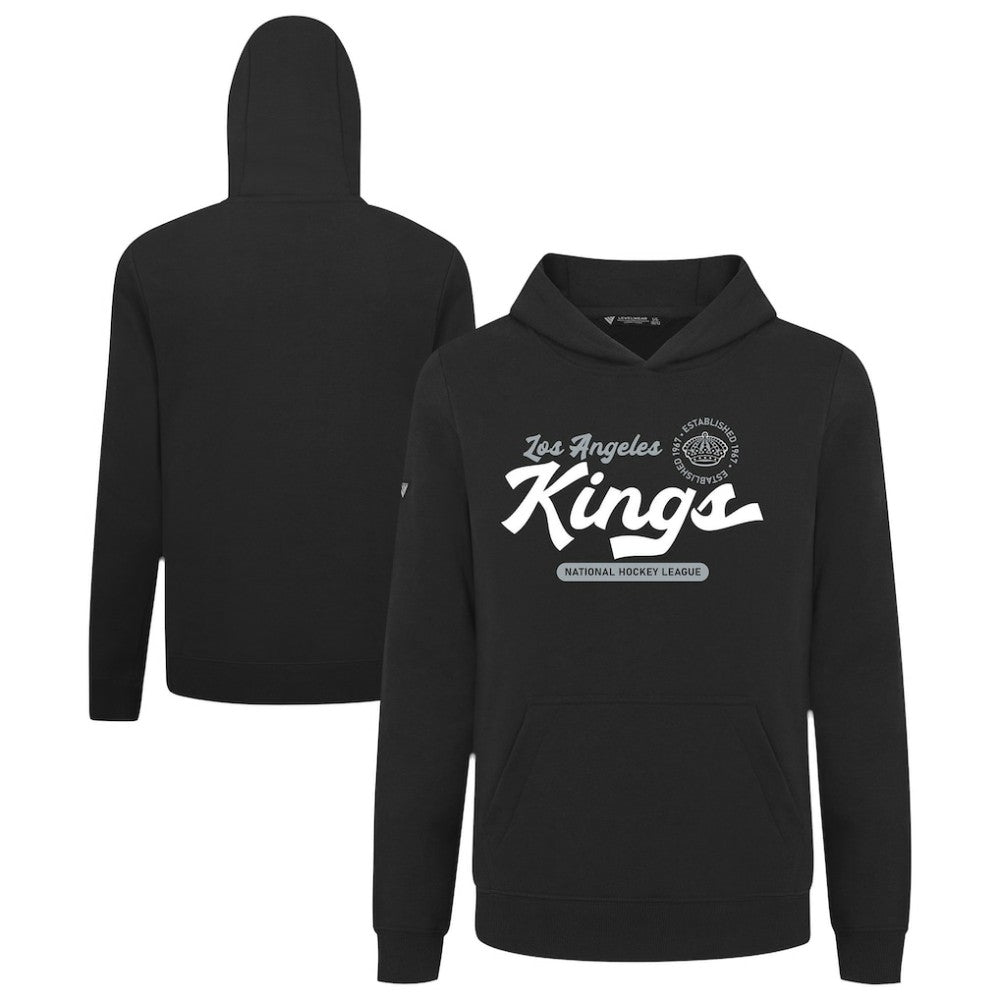 NHL Los Angeles Kings Levelwear Youth Podium Monument Pullover Hoodie - Black