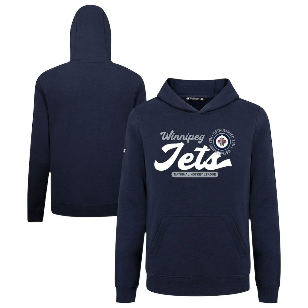 NHL Winnipeg Jets Levelwear Youth Podium Monument Pullover Hoodie - Navy