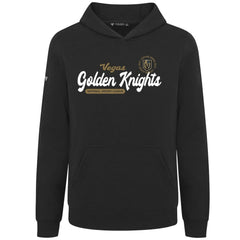 NHL Vegas Golden Knights Levelwear Youth Podium Monument Pullover Hoodie - Black