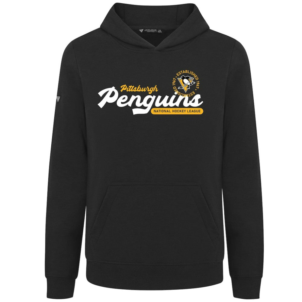 NHL Pittsburgh Penguins Levelwear Youth Podium Monument Pullover Hoodie - Black