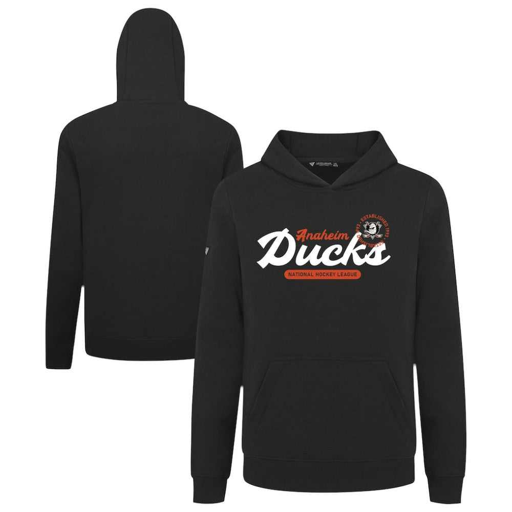 NHL Anaheim Ducks Levelwear Youth Podium Monument Pullover Hoodie - Black