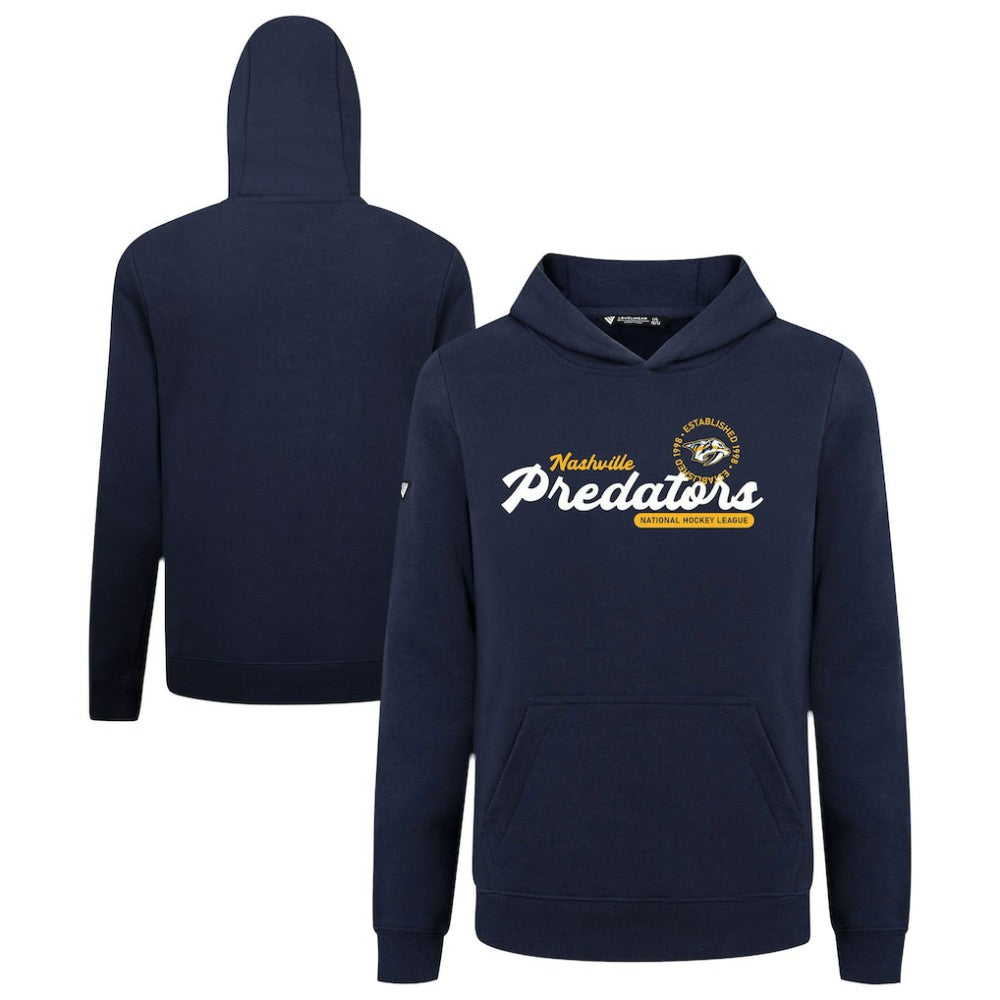 NHL Nashville Predators Levelwear Youth Podium Monument Pullover Hoodie - Navy