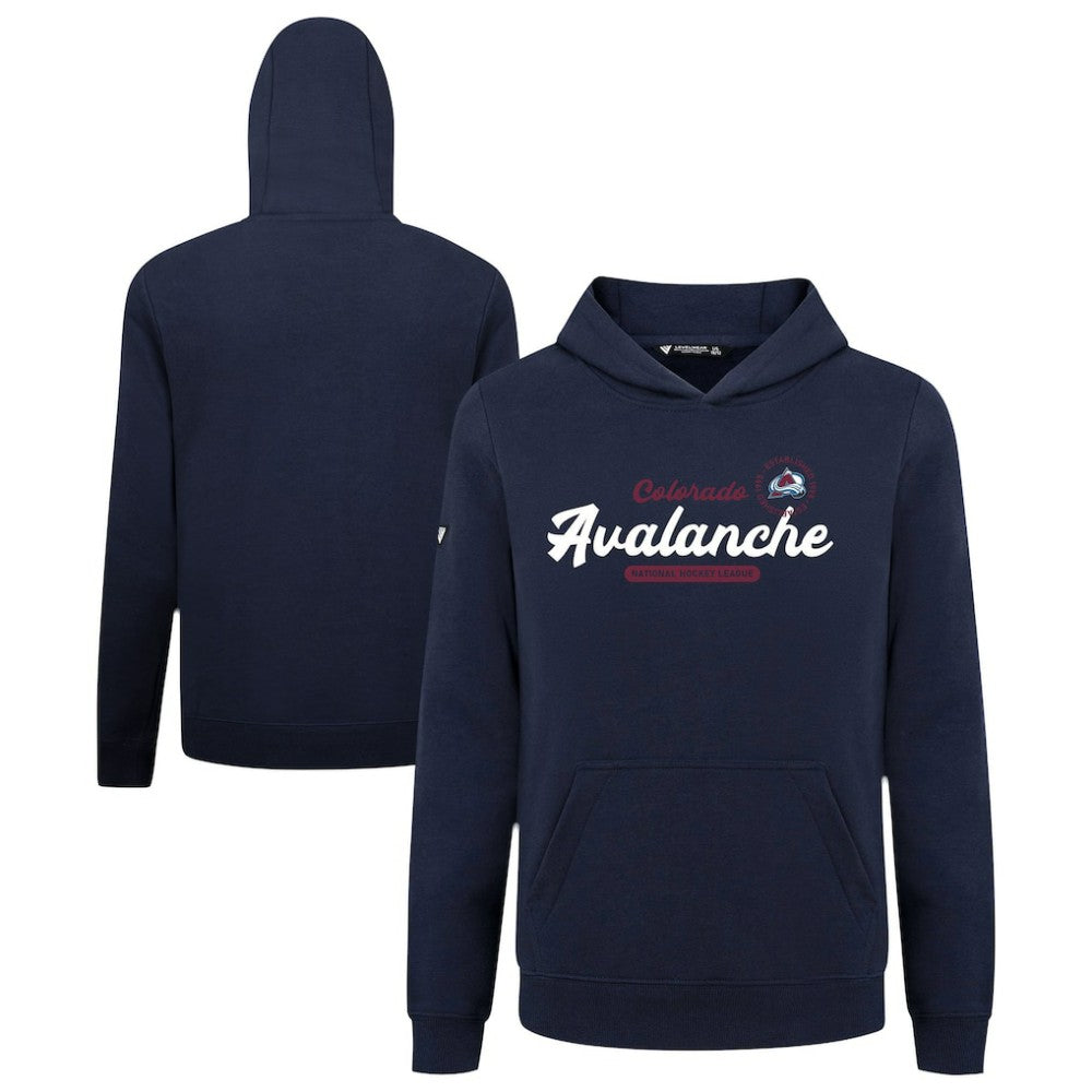 NHL Colorado Avalanche Levelwear Youth Podium Monument Pullover Hoodie - Navy
