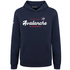 NHL Colorado Avalanche Levelwear Youth Podium Monument Pullover Hoodie - Navy