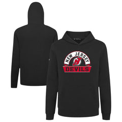 NHL New Jersey Devils Levelwear Youth Podium Banner Arch Pullover Hoodie - Black