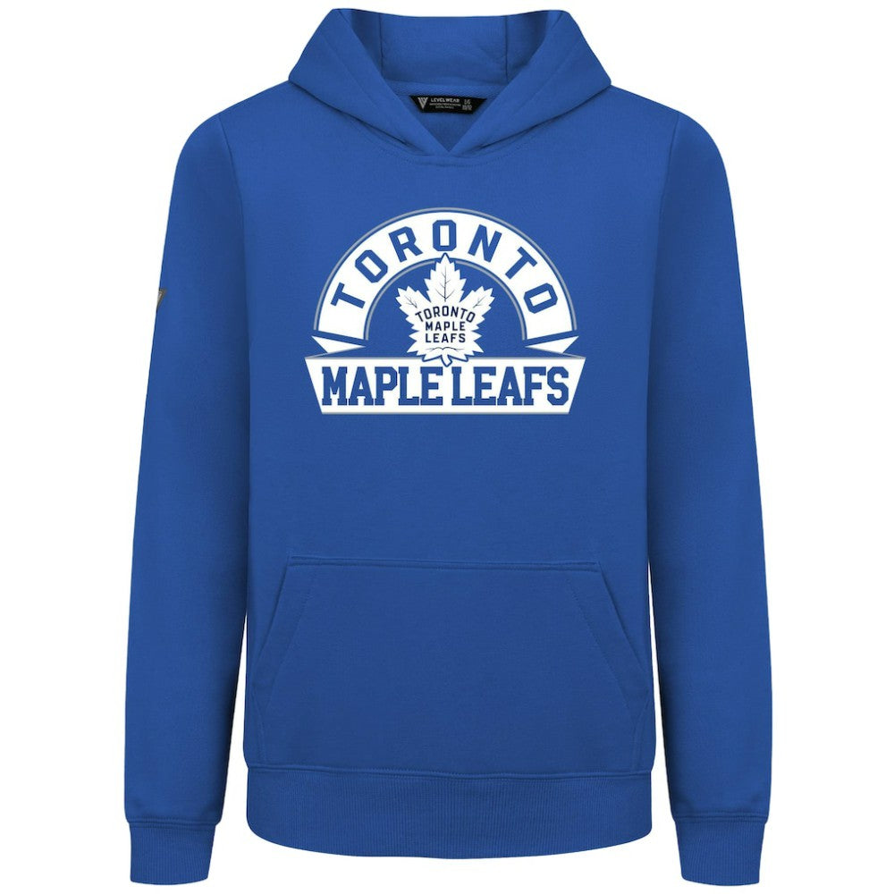 NHL Toronto Maple Leafs Levelwear Youth Podium Banner Arch Pullover Hoodie - Royal