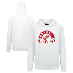 NHL Detroit Red Wings Levelwear Youth Podium Banner Arch Pullover Hoodie - White