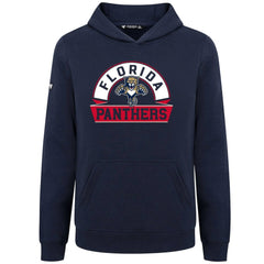 NHL Florida Panthers Levelwear Youth Podium Banner Arch Pullover Hoodie - Navy