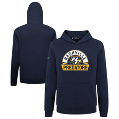 NHL Nashville Predators Levelwear Youth Podium Banner Arch Pullover Hoodie - Navy