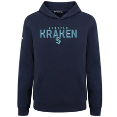 NHL Seattle Kraken Levelwear Youth Podium Carve Pullover Hoodie - Navy