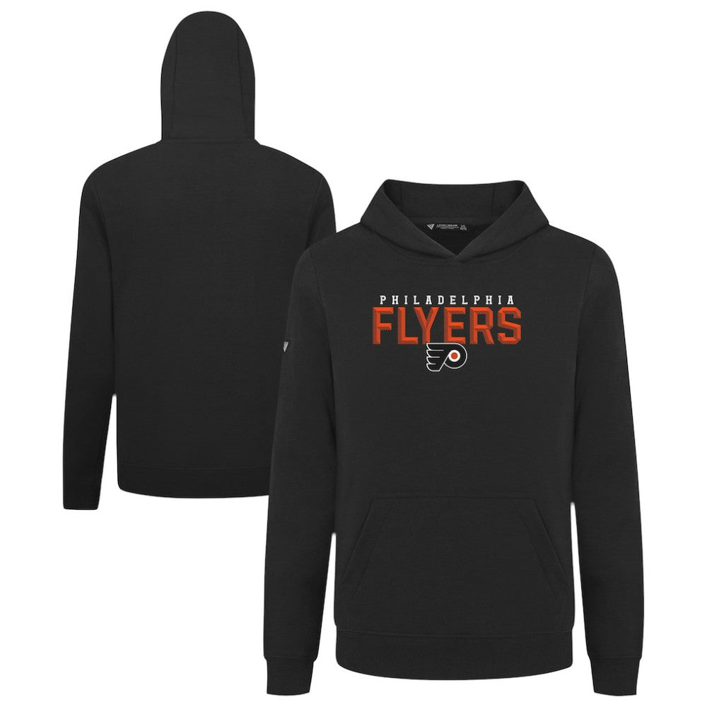 NHL Philadelphia Flyers Levelwear Youth Podium Carve Pullover Hoodie - Black
