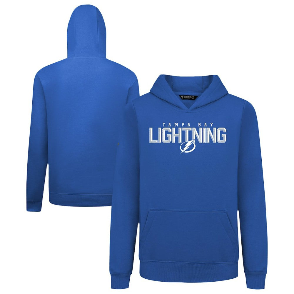 NHL Tampa Bay Lightning Levelwear Youth Podium Carve Pullover Hoodie - Royal