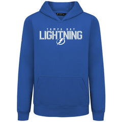 NHL Tampa Bay Lightning Levelwear Youth Podium Carve Pullover Hoodie - Royal