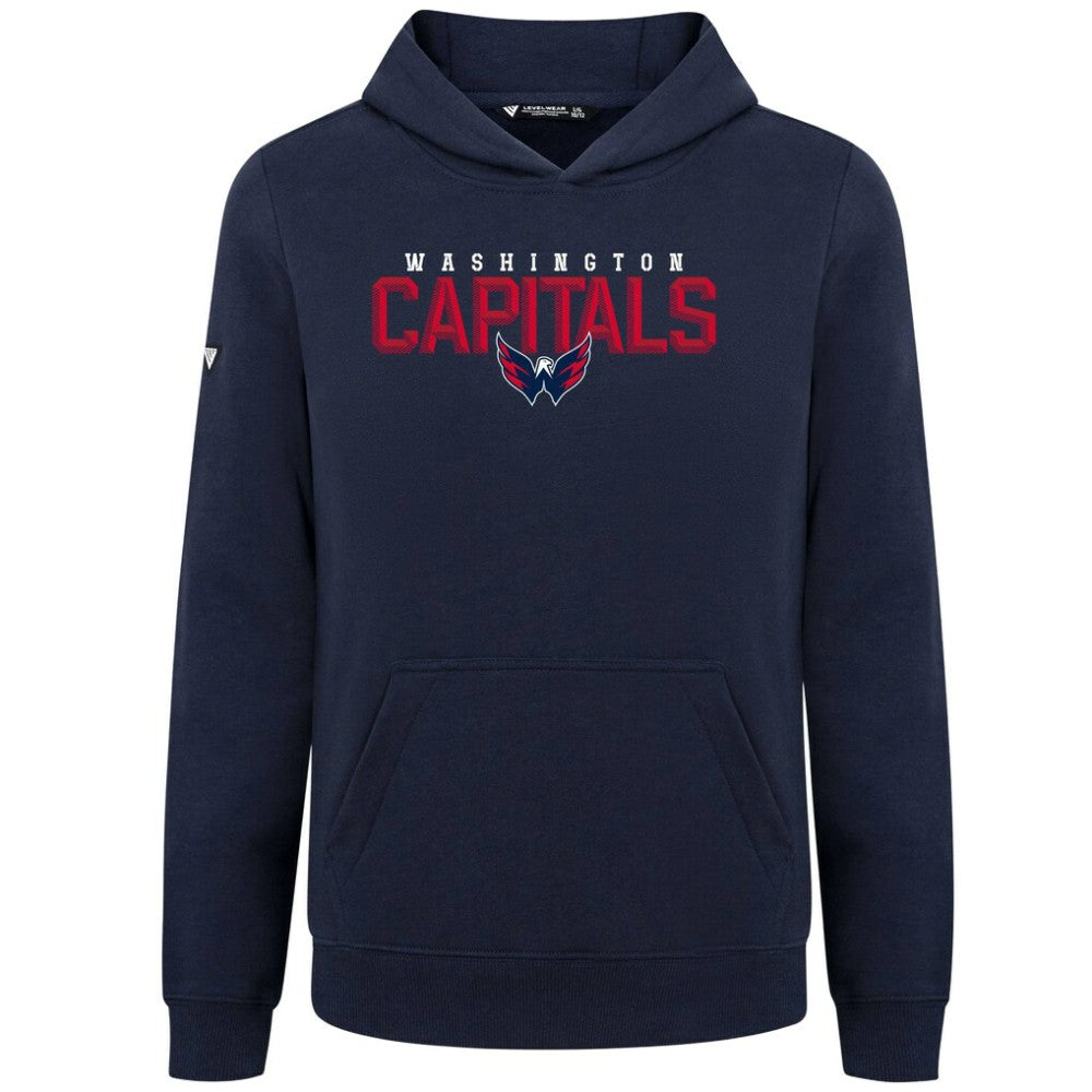 NHL Washington Capitals Levelwear Youth Podium Carve Pullover Hoodie - Navy