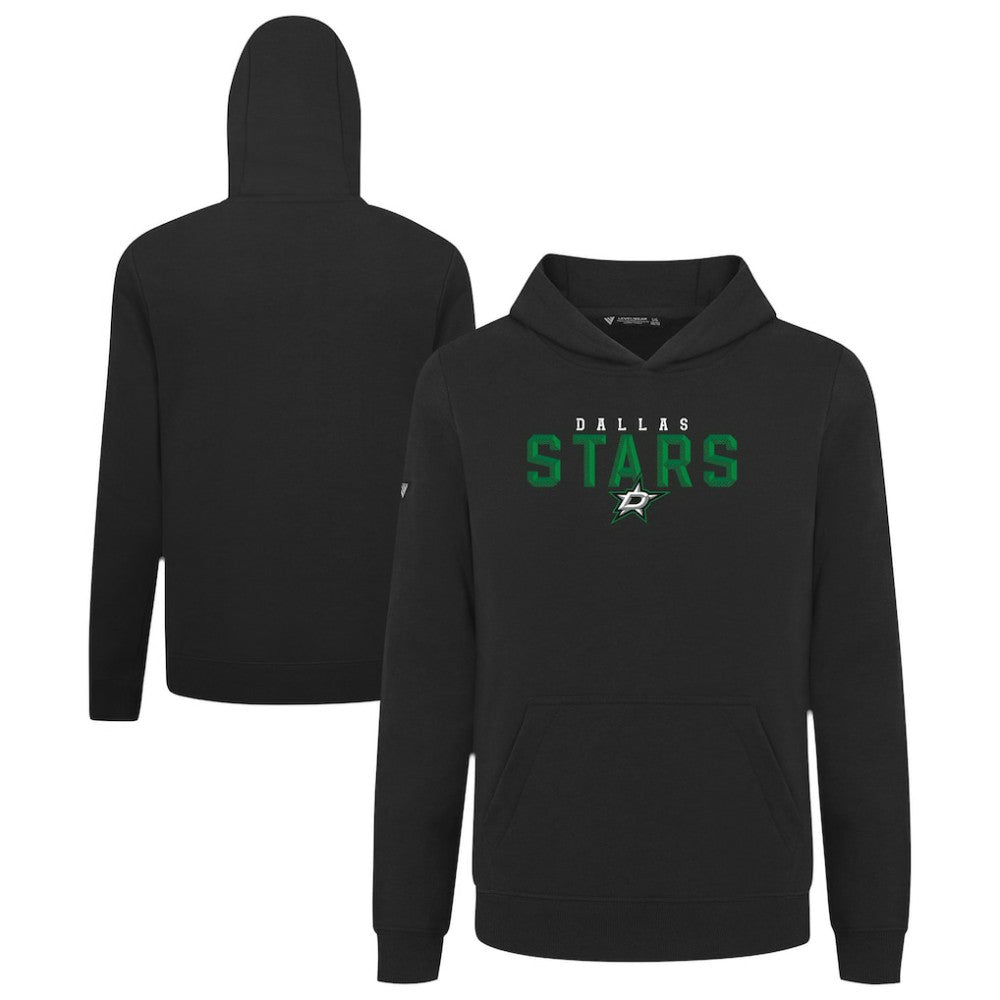 NHL Dallas Stars Levelwear Youth Podium Carve Pullover Hoodie - Black