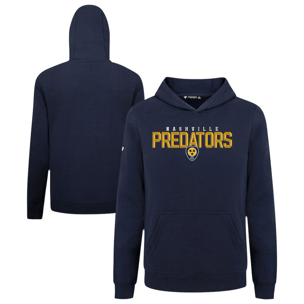 NHL Nashville Predators Levelwear Youth Podium Carve Pullover Hoodie - Navy