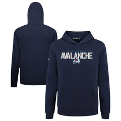 NHL Colorado Avalanche Levelwear Youth Podium Carve Pullover Hoodie - Navy