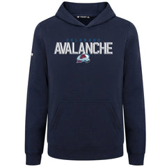 NHL Colorado Avalanche Levelwear Youth Podium Carve Pullover Hoodie - Navy