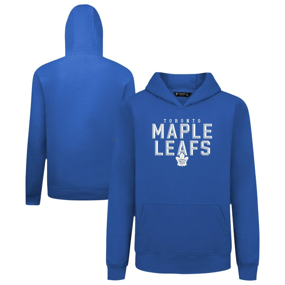 NHL Toronto Maple Leafs Levelwear Youth Podium Carve Pullover Hoodie - Royal