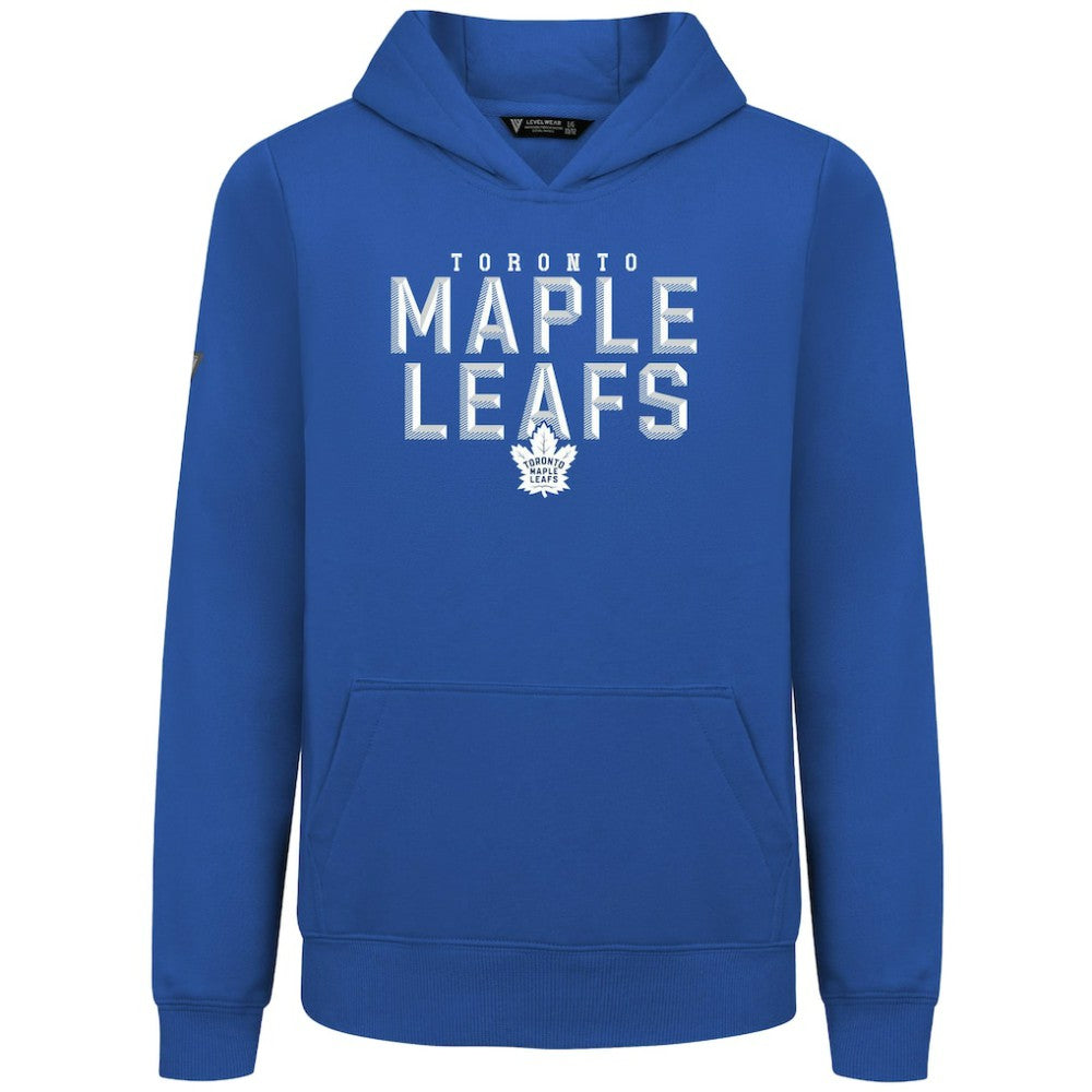NHL Toronto Maple Leafs Levelwear Youth Podium Carve Pullover Hoodie - Royal