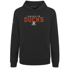 NHL Anaheim Ducks Levelwear Youth Podium Carve Pullover Hoodie - Black