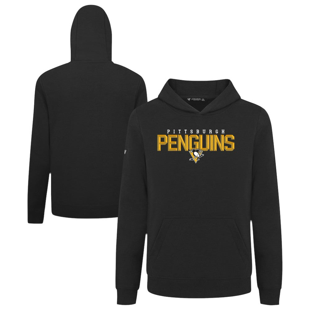 NHL Pittsburgh Penguins Levelwear Youth Podium Carve Pullover Hoodie - Black