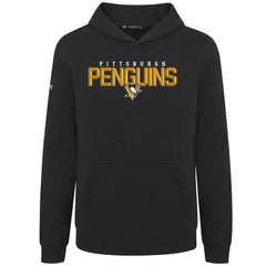 NHL Pittsburgh Penguins Levelwear Youth Podium Carve Pullover Hoodie - Black