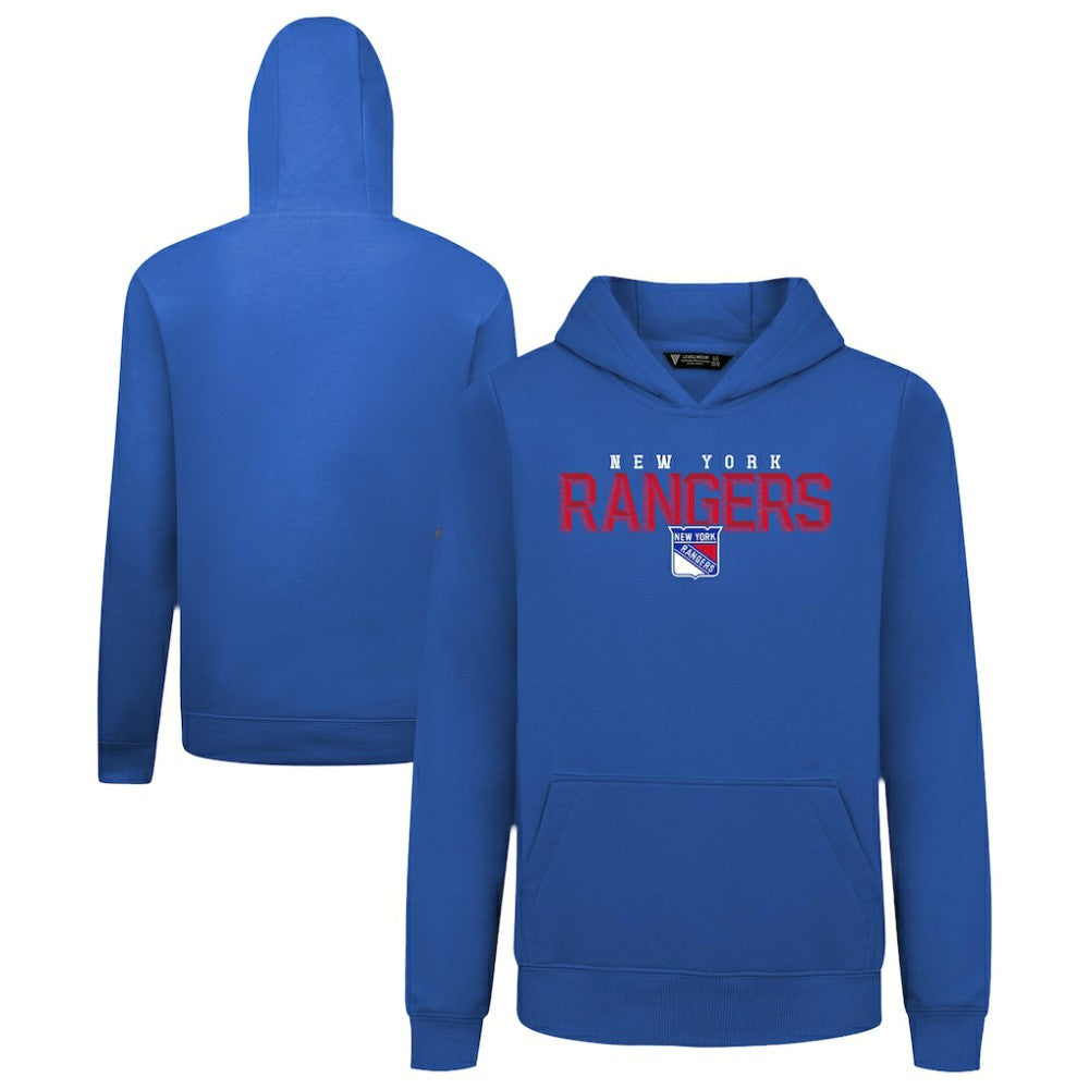 NHL New York Rangers Levelwear Youth Podium Carve Pullover Hoodie - Royal