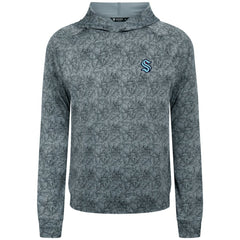 NHL Seattle Kraken Levelwear Albatross Raglan Pullover Hoodie - Gray