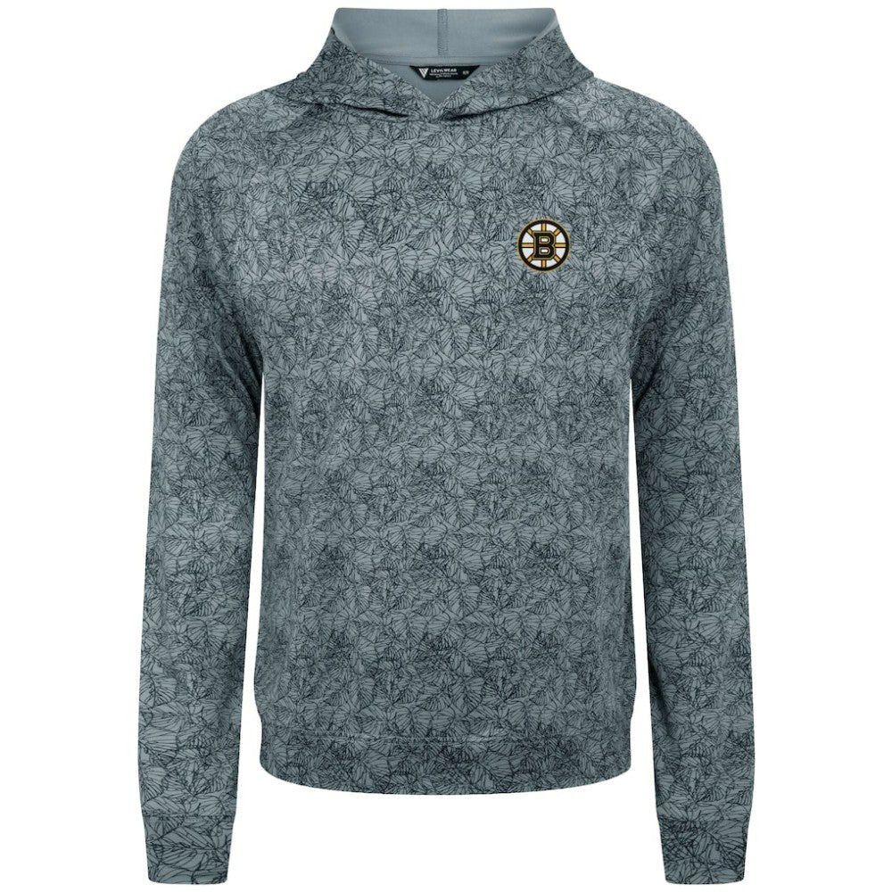 NHL Boston Bruins Levelwear Albatross Raglan Pullover Hoodie - Gray