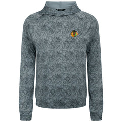 NHL Chicago Blackhawks Levelwear Albatross Raglan Pullover Hoodie - Gray