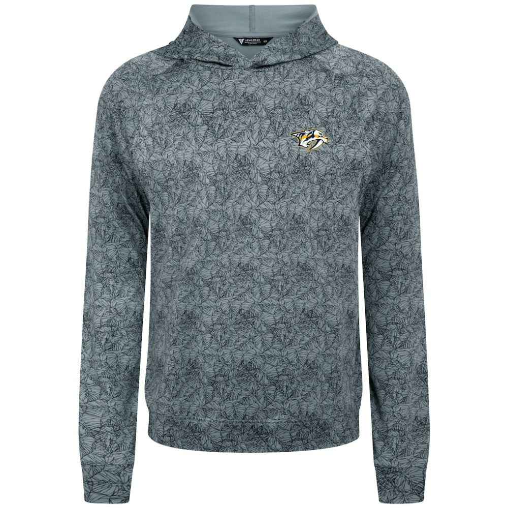 NHL Nashville Predators Levelwear Albatross Raglan Pullover Hoodie - Gray