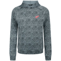 NHL Detroit Red Wings Levelwear Albatross Raglan Pullover Hoodie - Gray