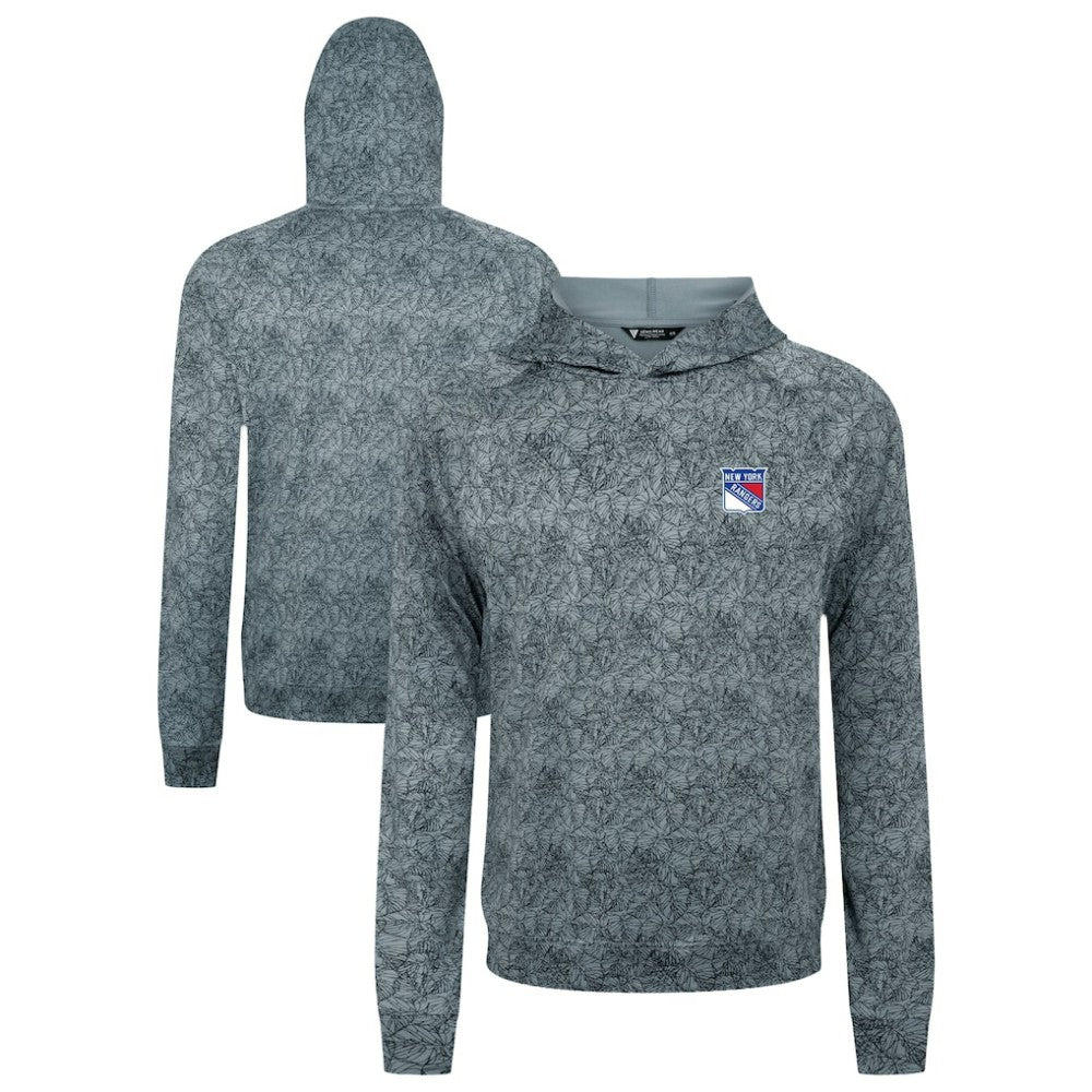 NHL New York Rangers Levelwear Albatross Raglan Pullover Hoodie - Gray
