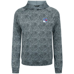 NHL New York Rangers Levelwear Albatross Raglan Pullover Hoodie - Gray