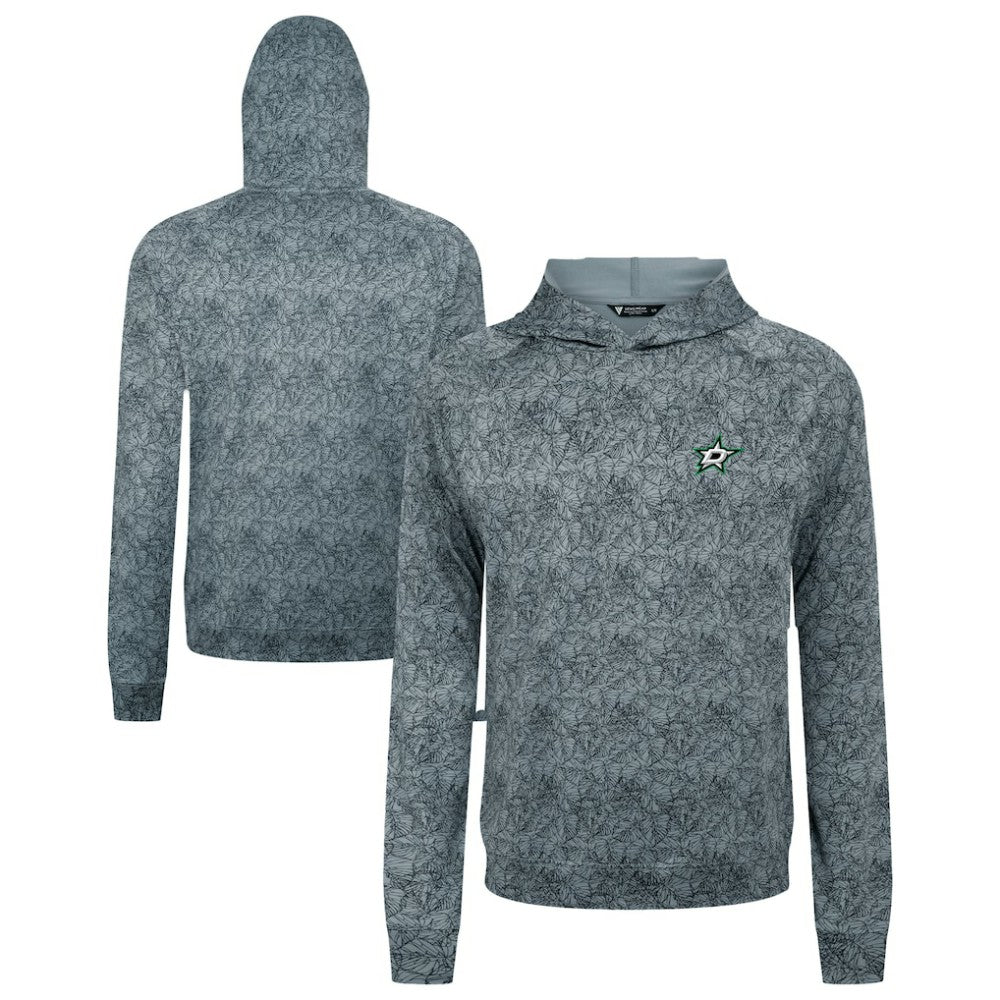 NHL Dallas Stars Levelwear Albatross Raglan Pullover Hoodie - Gray