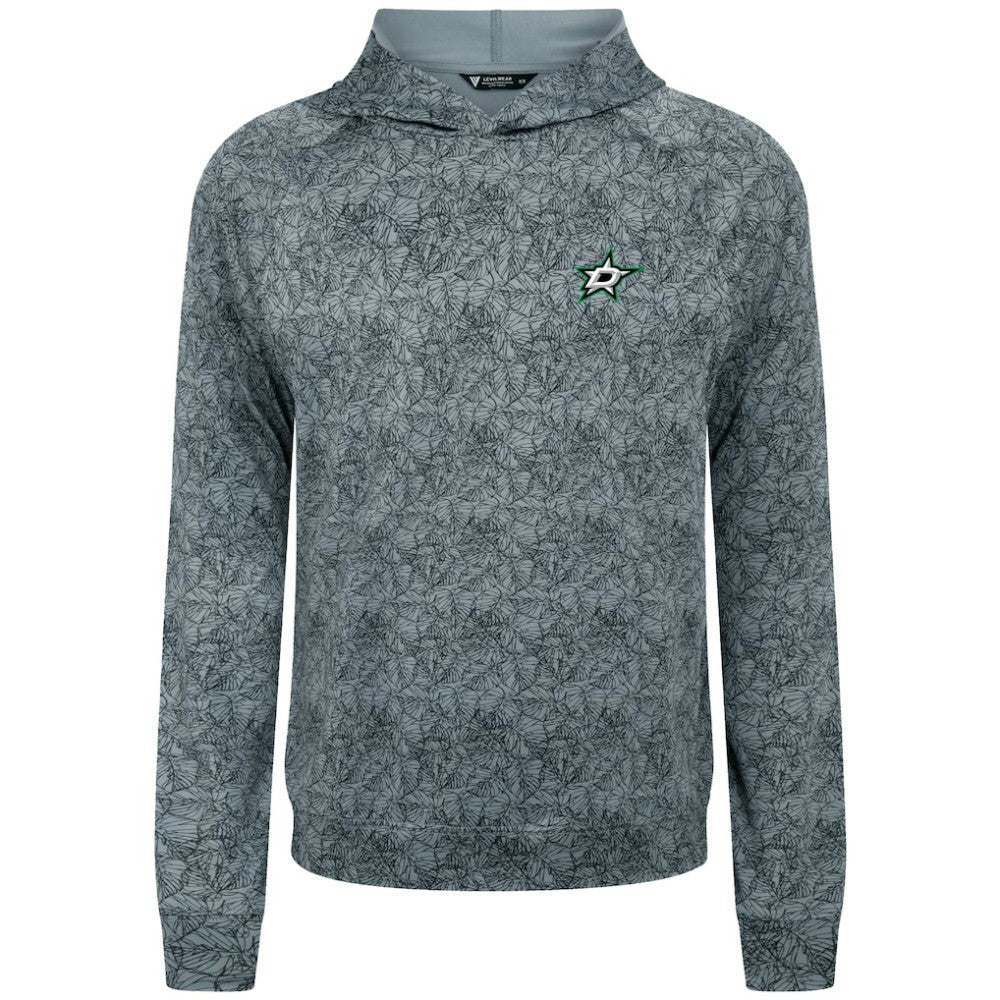 NHL Dallas Stars Levelwear Albatross Raglan Pullover Hoodie - Gray