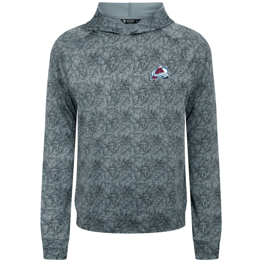 NHL Colorado Avalanche Levelwear Albatross Raglan Pullover Hoodie - Gray