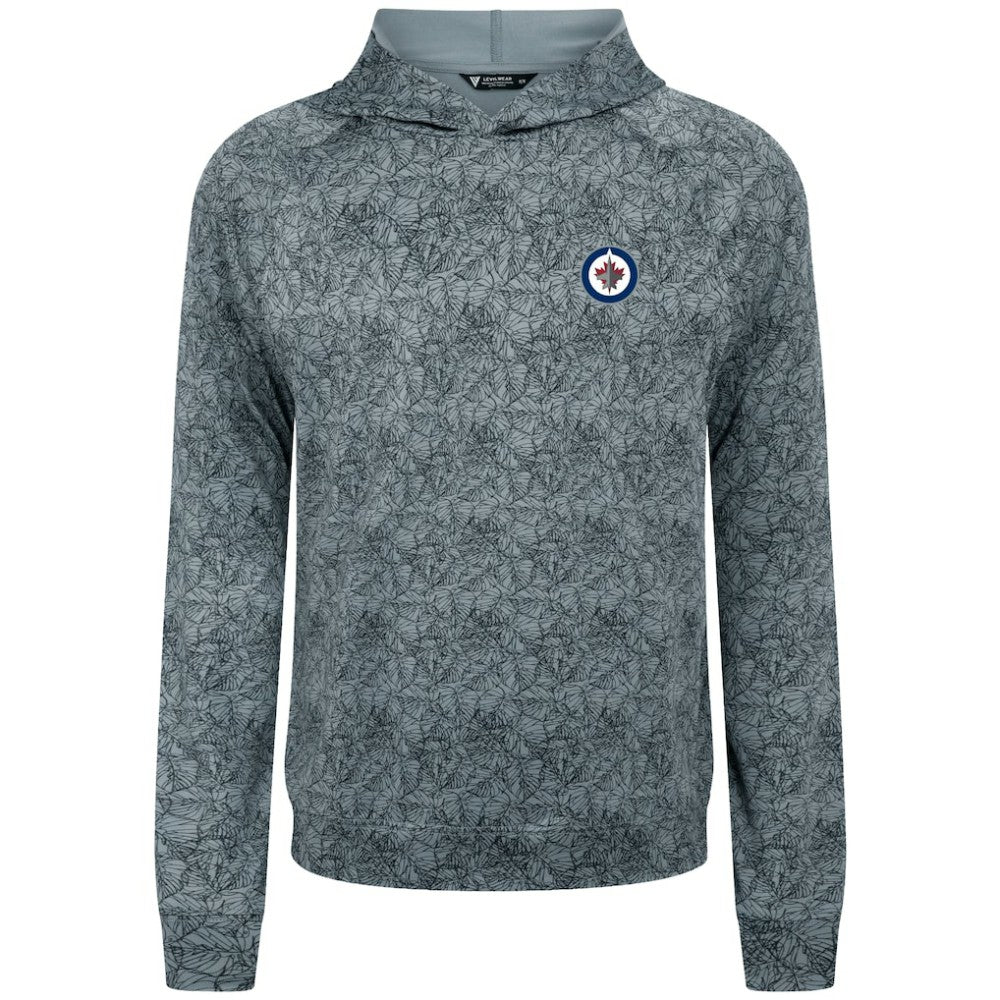 NHL Winnipeg Jets Levelwear Albatross Raglan Pullover Hoodie - Gray