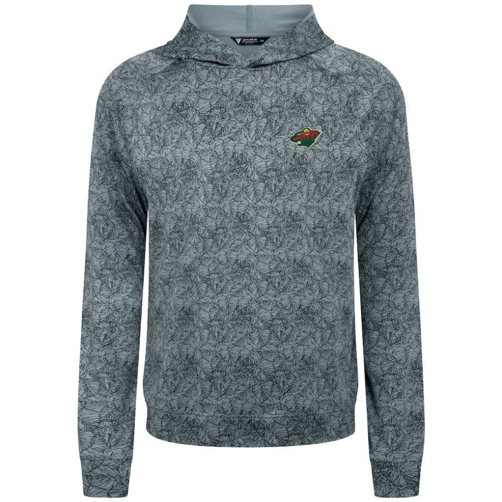 NHL Minnesota Wild Levelwear Albatross Raglan Pullover Hoodie - Gray
