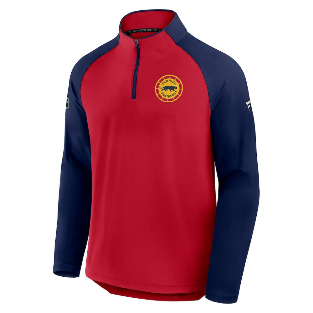 NHL Florida Panthers Fanatics 2026 NHL Winter Classic Authentic Pro Quarter-Zip - Bright Cardinal