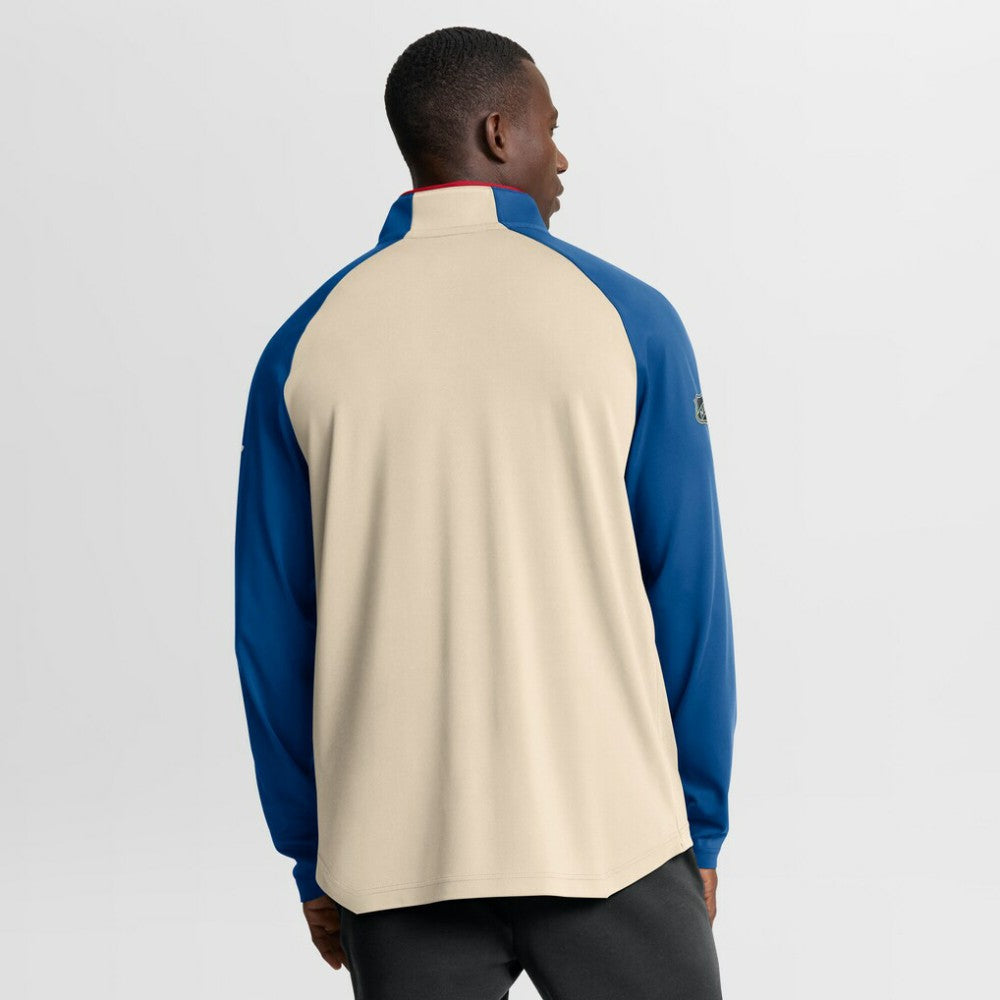 NHL New York Rangers Fanatics 2026 NHL Winter Classic Authentic Pro Quarter-Zip - Natural