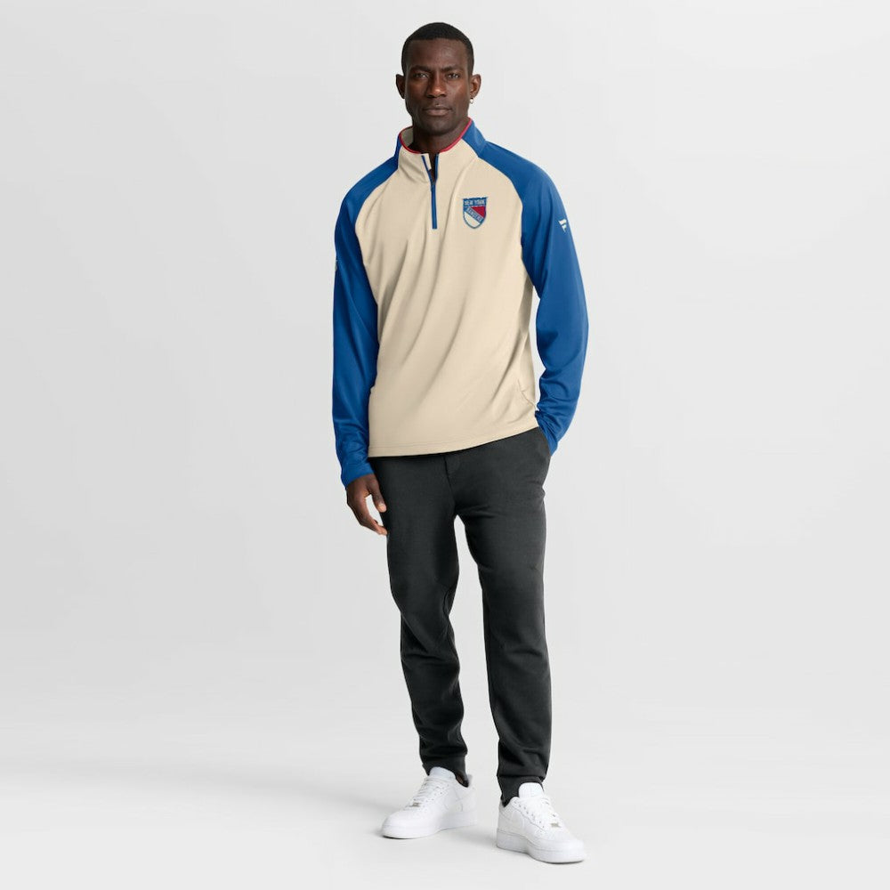 NHL New York Rangers Fanatics 2026 NHL Winter Classic Authentic Pro Quarter-Zip - Natural