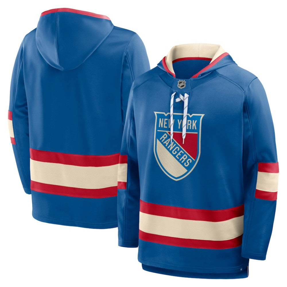 NHL New York Rangers Fanatics 2026 NHL Winter Classic Lace Collar Hoodie - Blue