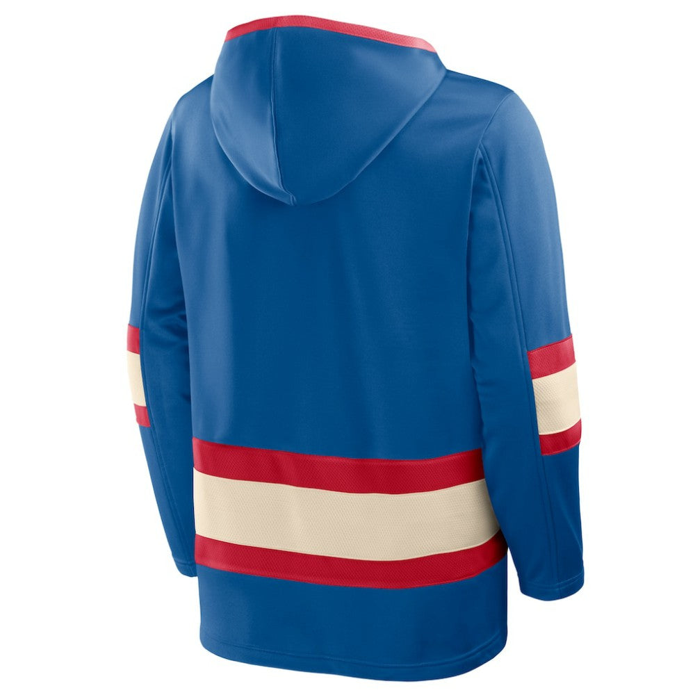 NHL New York Rangers Fanatics 2026 NHL Winter Classic Lace Collar Hoodie - Blue
