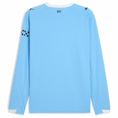 Manchester City 2025/26 Home Replica Long Sleeve Jersey Sky Blue