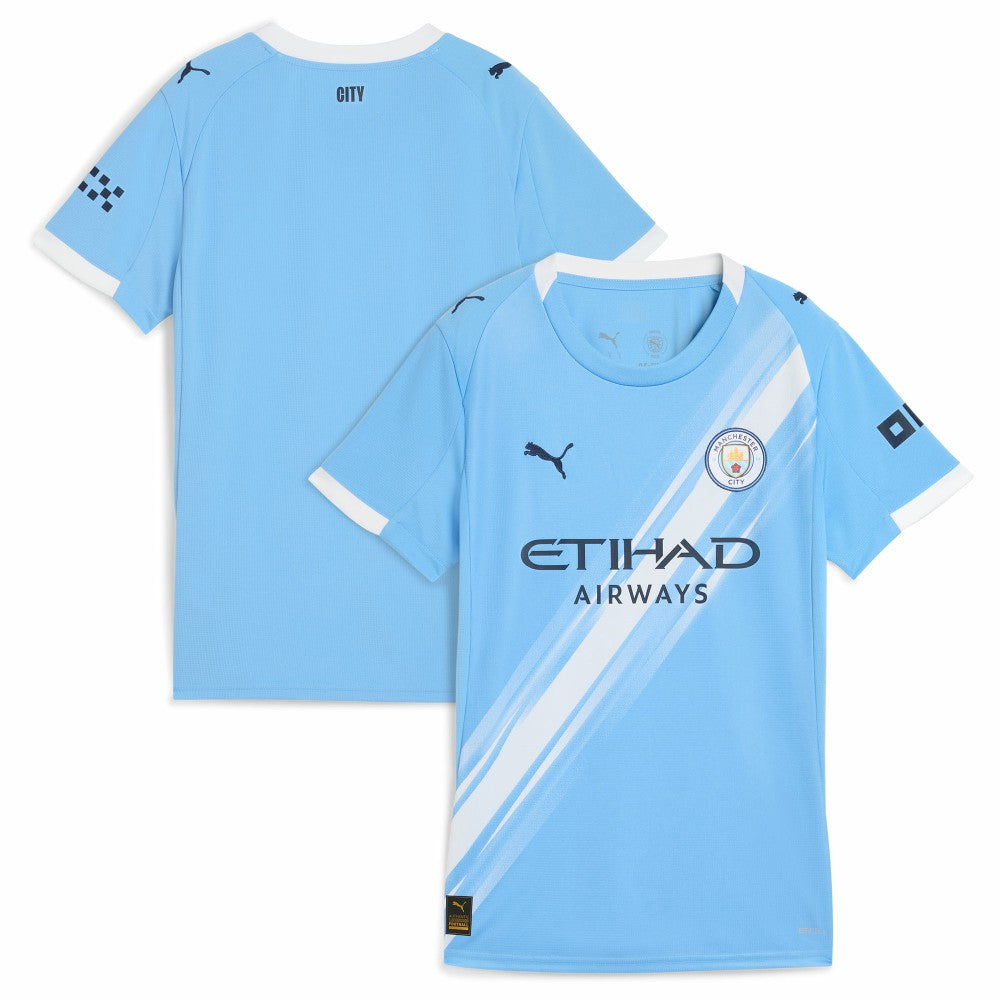 Manchester City Women's 2025/26 Home Replica Jersey Sky Blue