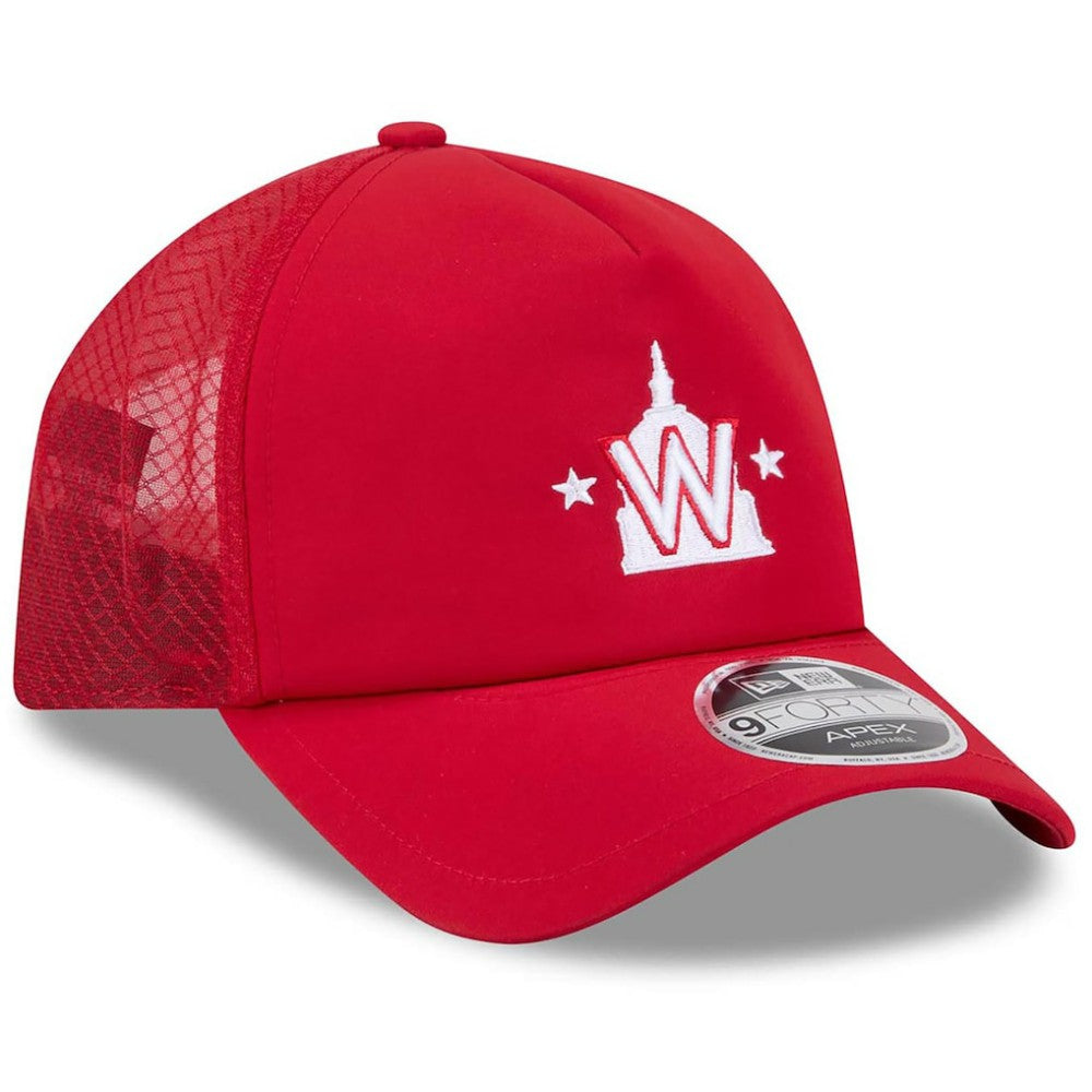 Washington Nationals New Era 2026 Batting Practice Alternate Apex 9FORTY Adjustable Hat - Red Hats