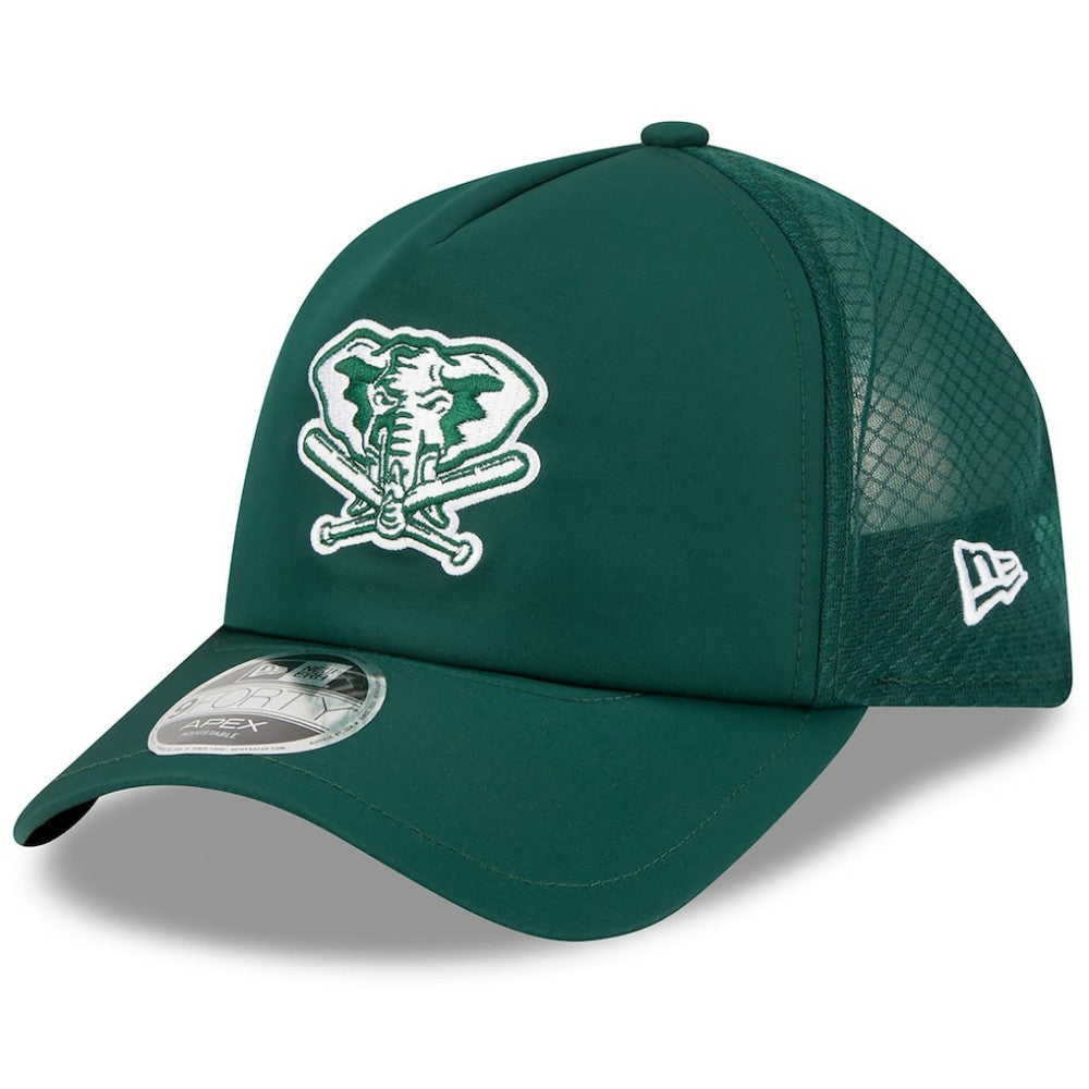 Athletics New Era 2026 Batting Practice Alternate Apex 9FORTY Adjustable Hat - Green Hats