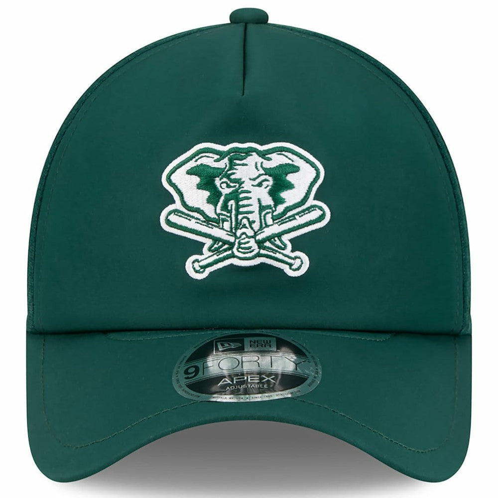 Athletics New Era 2026 Batting Practice Alternate Apex 9FORTY Adjustable Hat - Green Hats